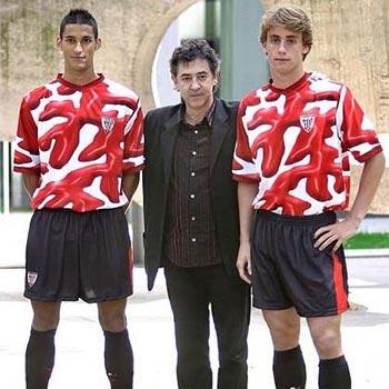 camiseta "de manchas rojas" del Athletic de Bilbao