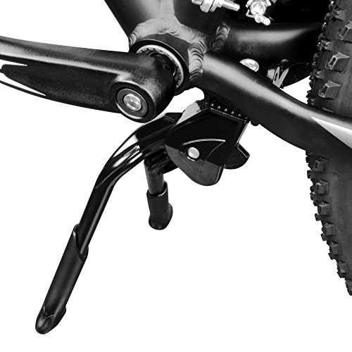 BV bicicletas Negro ajustable y plegable Doble brazo pata de cabra, de 24 ", 26" y 28 "Bicicletas
