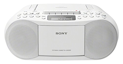 Sony CFD-S70, Boombox con CD, Casete y Radio, Blanco