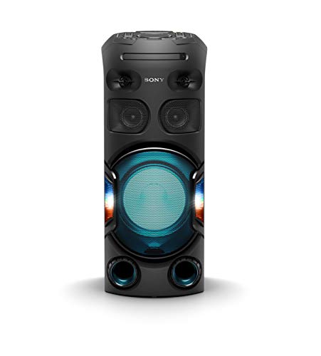 Sony MHC-V42D - sistema de audio de alta potencia (Bluetooth, sonido 360 y graves a larga distancia, luces de fiesta 360, control por voz y gestos, conectividad con smartphones, HDMI) negro