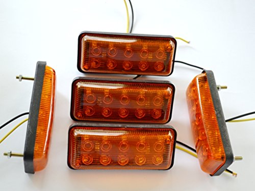 5 x 24 V LED frontal ourtline naranja luces marcador lateral para camión REMOLQUE chasis caravana Camper Autocaravana