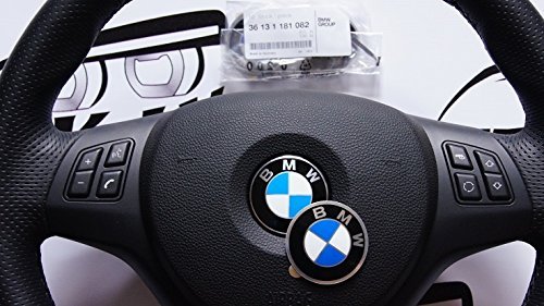 Emblema adhesivo metálico para volantes o llantas, logo de diámetro 45mm referencia 36131181082 (ver modelos de coche compatibles en la descripción)