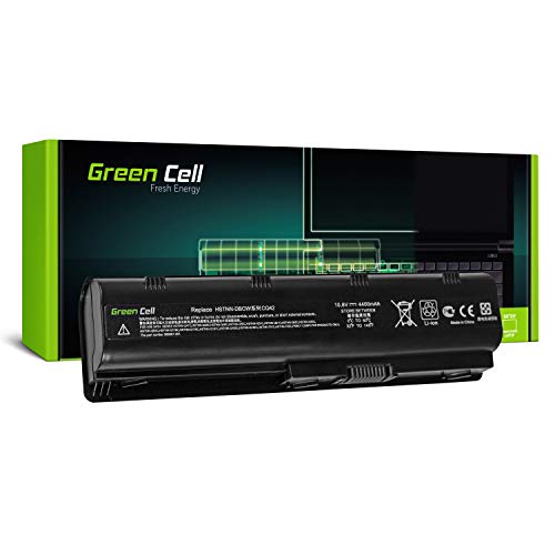 Green Cell® Standard Serie MU06 Batería para HP 250 255 2000 635 650 655 Pavilion G4 G6 G62 G7 Compaq Presario CQ56 CQ62 Ordenador (6 Celdas 4400mAh 10.8V Negro)