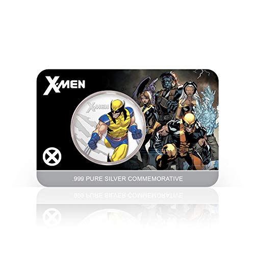 IMPACTO COLECCIONABLES Marvel X-Men - Moneda / Medalla Oficial acuñada en Plata Pura .999 presentada en Blister Coleccionista - 32mm
