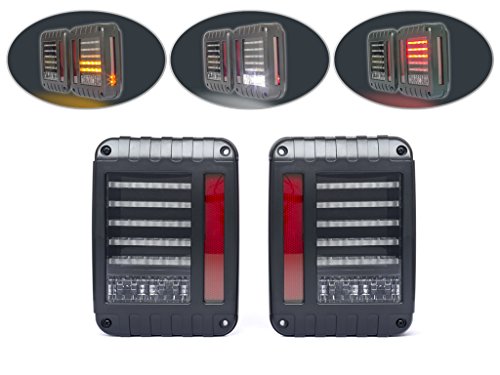 LED Integrado Pare Luces Traseras con Indicadores para 4WD 4X4 Todoterreno Euro Estilo Coche