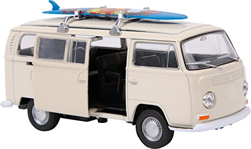 Legler Compañía Pie Pequeño - 2021847 - Miniatura del vehículo - Modelo Simple - Furgoneta Volkswagen T2 Tablas de Windsurf