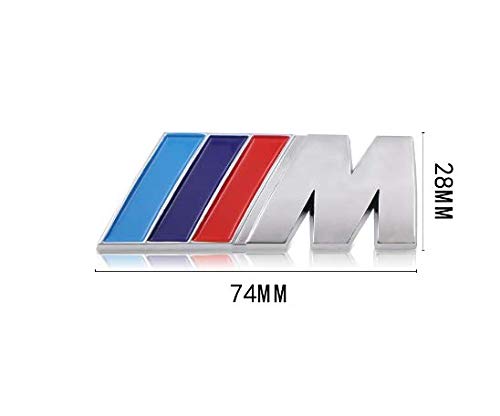 Mundocoche Emblema Adhesivo M para Maletero Compatible para B M W y M Performance.