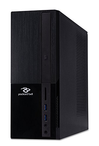 Packard Bell iMedia iMdS3730 - Ordenador de sobremesa (Intel Celeron J3355D, RAM de 4 GB, HDD de 1 TB, gráficos UMA, Windows 10 Home), negro