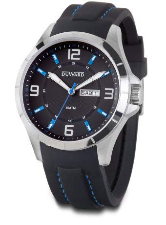 Reloj Duward Caballero Correa Silicona Azul 10ATM, 44MM Caja. D85411.05