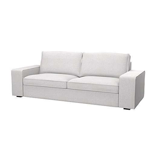 Soferia - IKEA KIVIK Funda para sofá de 3 plazas, Naturel White