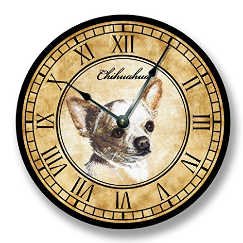 Wall_Clock Chihuahua - Lápiz de Color de Pelo Corto
