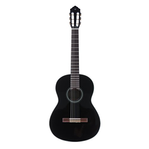 Yamaha C40 II Guitarra Clásica Guitarra 4/4 de madera, 65 cm 25 9/16”, 6 cuerdas de nylon, Color Negro (Acabado brillante)