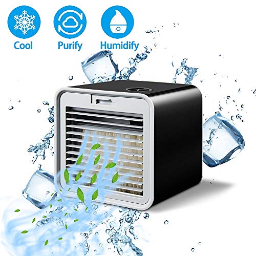 Yuzhonghua Conveniente Nuevo Espacio de refrigeración de Mini refrigerador de Aire de Aire Acondicionado portátil y fácil humidificador Escritorio de Oficina en casa purificación es un Gran Fan