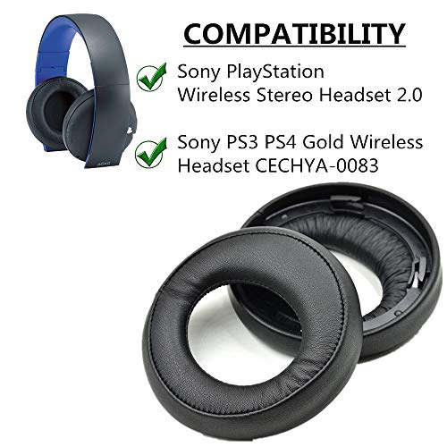 Almohadillas de repuesto para auriculares Sony PS3 PS4, auriculares inalámbricos Playstation 3 Playstation 4 estéreo 7.1 Virtual Surround