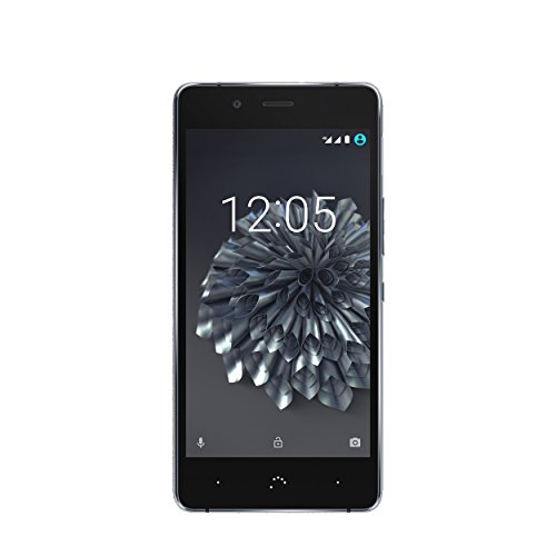 BQ Aquaris X5 Plus - Smartphone de 5in (4G LTE, Qualcomm Snapdragon 652 Octa Core, Memoria Interna de 16 GB, 2 GB RAM, cámara de 16 MP) Negro y Gris Antracita