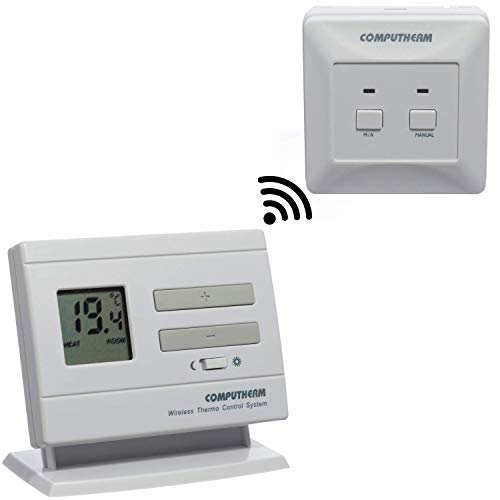 COMPUTHERM Q3RF termostato digital inalámbrico inteligente de calderas para interiores, aire acondicionado y suelo radiante con regulador inalámbrico
