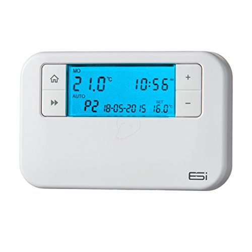 ESI - Termostato programable de ahorro de energía Innovation Controls ESRTP4, color blanco