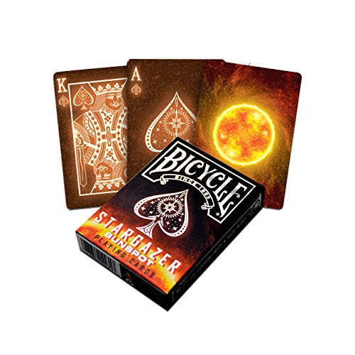 Fournier- Stargazer Sunspot Baraja de Cartas de Colección, Color Brillante, Poker (Bicycle 4350063462)