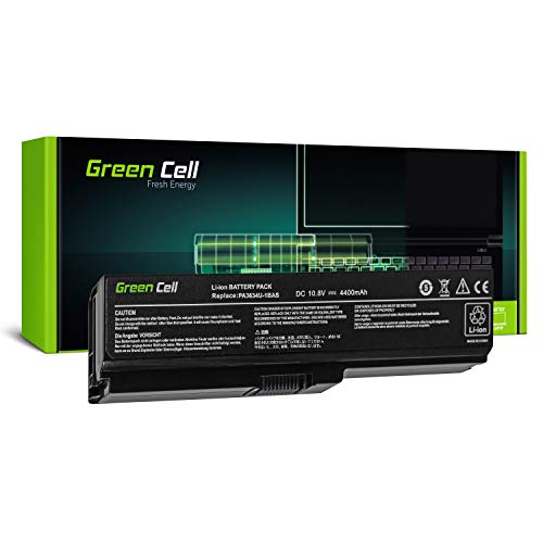 Green Cell® Standard Serie PA3817U-1BRS Batería para Toshiba Satellite C650 C650D C655 C660 C660D C670 C670D L750 L750D L755 Ordenador (6 Celdas 4400mAh 10.8V Negro)