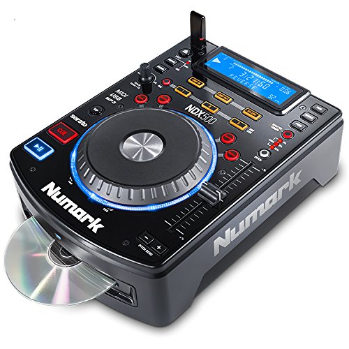 Numark NDX500 - Reproductor de CD/USB y Controlador de Software Independiente con Jog Wheel Sensible al Tacto, Interfaz de Audio, Premapeado para una Profunda Integración con Serato DJ