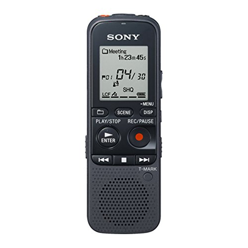 Sony ICDPX333 - Grabador de Sonido Digital portátil (microSD, 4 GB, MP3, USB), Negro