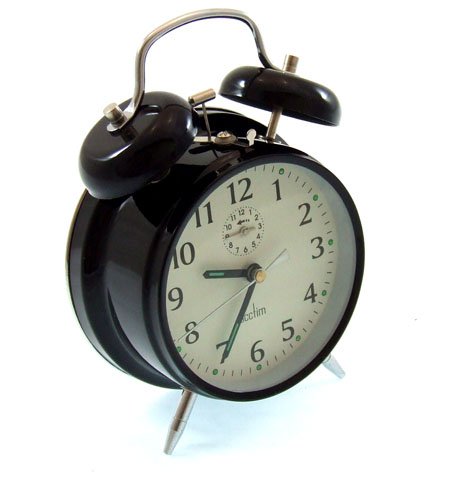 Acctim 12623 Saxon Reloj con Alarma, Color Negro