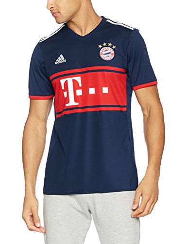 adidas FCB A JSY Camiseta 2ª Equipación Bayern Munich 2017-2018, Hombre, Azul (Maruni/rojfcb), S