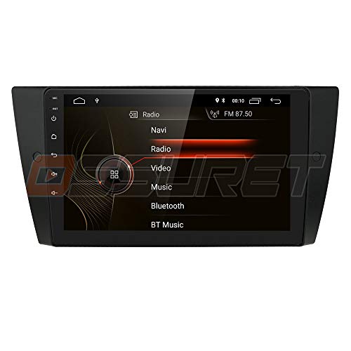 Android 10 Radio Bluetooth Apto para BMW 3 Series E90 / E91 / E92 / E93 2006-2012, navegación GPS para automóvil DIN único 9 Pulgadas 1080P Reproductor de Video 4G WiFi OBD2 TPMS Control del Volante
