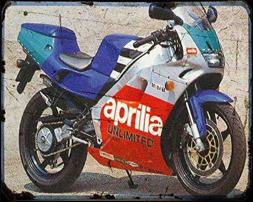 Aprilia Af1 Futura Reggiani réplica 91 A4 Foto Print Motocicleta Vintage Envejecido