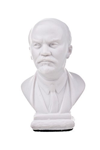 Busto de mármol del líder soviético de la URSS Vladimir Lenin, escultura de 10,4 cm, blanco, de danila-souvenirs.