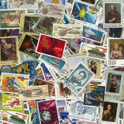 Colección de Sellos de la URSS, Gran Formato, obliterados, 100 ejemplares