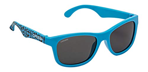 Cressi Kiddo Sunglasses Gafas de Sol para niños, Juventud Unisex, Azul Claro Killer Whale/Lentes Fume, 6 + Años