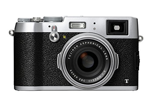 Fujifilm X100T - Cámara compacta de 16.3 MP (Sensor X-Trans CMOS II, procesador EXR II, Pantalla de 3", vídeo Full HD, WiFi, Distancia Focal Fija f/2 de 23 mm), Negro y Plateado