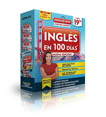 Inglés En 100 Días - Curso de Inglés - Audio Pack (Libro + 3 CD's Audio) / English in 100 Days Audio Pack