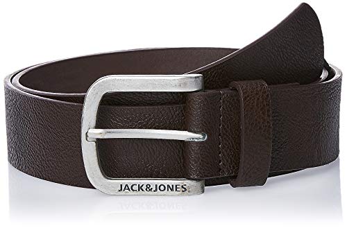 JACK & JONES Jacharry Belt Noos Cinturón, Marrón (Black Coffee Black Coffee), 110 (Talla del fabricante: 95) para Hombre