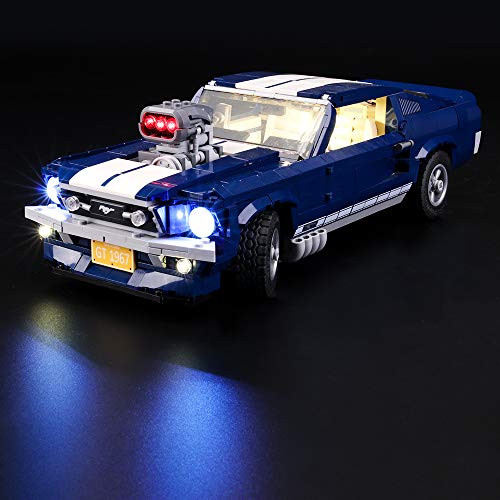 LIGHTAILING Conjunto de Luces (Creator Expert Ford Mustang) Modelo de Construcción de Bloques - Kit de luz LED Compatible con Lego 10265 (NO Incluido en el Modelo)
