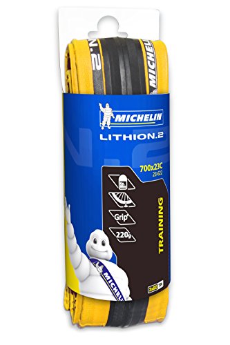 Michelin LITHION V2 - Cubierta 700x23 plegable Michelin, V2 amarillo
