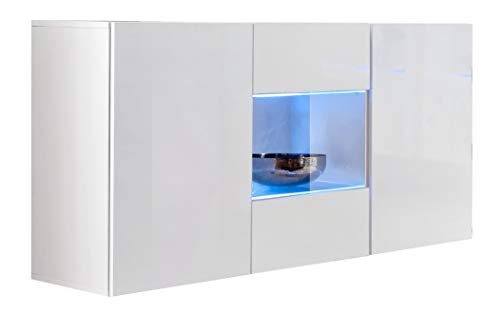 muebles bonitos – Aparador Colgante de diseño Varedo Blanco 120cm