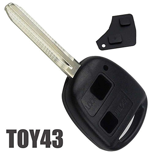 OcioDual Carcasa Mando Llave 2 Botones para Coches Toyota Compatible Referencia Toy43