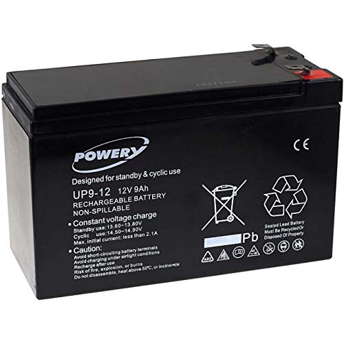 Powery Batería de GEL para SAI APC Back-UPS CS 500 9Ah 12V