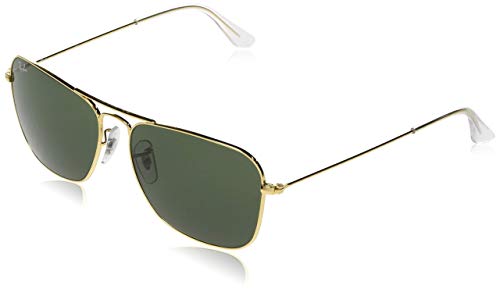 Ray-Ban RB3136 - Caravan, gafas de sol, unisex, color verde cristal, 58 15