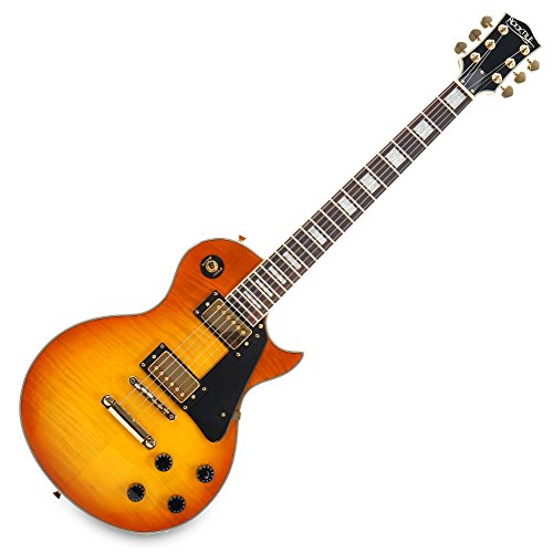 Rocktile L-200OHB Pro Honey Burst - Guitarra eléctrica, color naranja