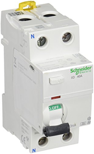 Schneider Electric Interruptor diferencial iID, 30 mA, 2P, 40 A,  Clase A Si