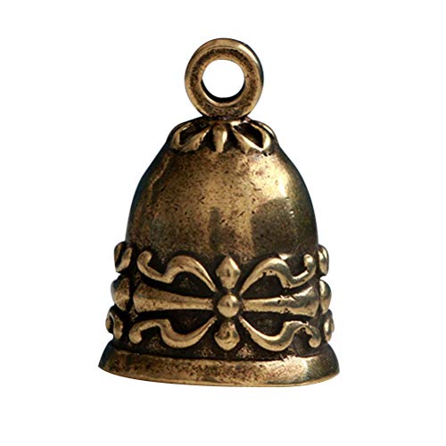 SUPVOX Campana de cobre Campana de cobre Campana de bronce vintage Cascabeles artesanales Campanas para carillón de viento Hacer llaveros encantos
