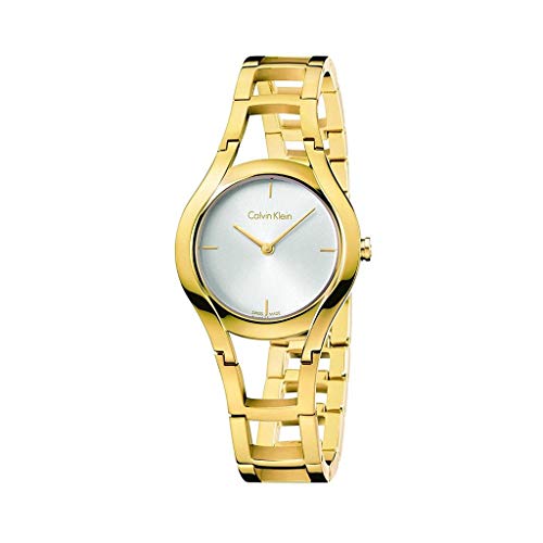 Calvin Klein Reloj Analogico para Mujer de Cuarzo con Correa en Acero Inoxidable K6R23526