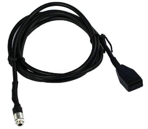Eidoct - Cable Adaptador de Audio de 3,5 mm AUX Hembra para BMW 10P E46 Business CD Radio Compatible para iPhone 6 6S Plus 5 5S 4 4S iPod MP3 Samsung Galaxy Note