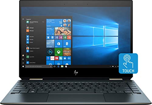 HP Spectre x360 - 13-aw0000ns - Ordenador portátil de 13.3" FHD (Intel Core i7-1065G7, LPDDR4-3200 de 8 GB, SSD de 512 GB PCIe NVMe M.2, Windows 10 Home 64) Azul Poseidón - Teclado QWERTY Español