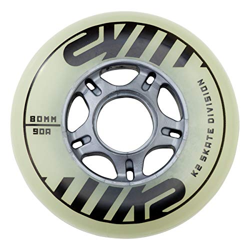 K2 Juego de Ruedas 80 mm Freeride Glow Wheel de 4 Pack, One Size, 30b3004.1.1.1siz