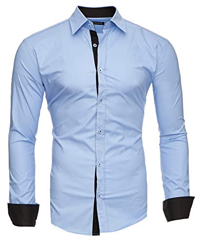 Kayhan Hombre Camisa, TwoFace Lightblue XL
