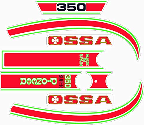 Kit de adhesivos motos clasicas OSSA Super PIONNER 350 - Juego Pegatinas Completo - Vinilo para Moto, máxima Calidad.